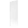 Mexen Next badwand scherm 1-vleugelig 70 x 150 cm, matglas, wit - 895-070-000-00-30-20