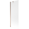 Mexen Next 1-flügelige Badewannenabtrennung 70 x 150 cm, Milchglas, Roségold - 895-070-000-00-30-60