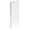 Mexen Next paroi de baignoire à 1 vantail 70 x 150 cm, givre, or rose - 895-070-000-00-30-60