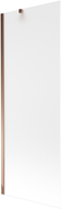 Mexen Next Single-Panel Bath Screen 70 x 150 cm, Frosted, Rose Gold - 895-070-000-00-30-60