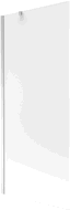 Mexen Next 1-panel bath screen 80 x 150 cm, frost, chrome - 895-080-000-00-30-01