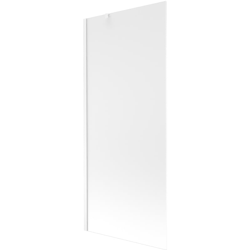 Mexen Next pare-douche de baignoire à 1 volet 80 x 150 cm, givré, blanc - 895-080-000-00-30-20