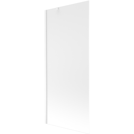 Mexen Next Badeaufsatz, einflügelig, 80 x 150 cm, Milchglas, weiß - 895-080-000-00-30-20