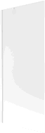 Mexen Next 1-panel bathtub screen 80 x 150 cm, frost, white - 895-080-000-00-30-20