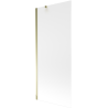 Mexen Next 1-wing bathtub screen 80 x 150 cm, frost, gold - 895-080-000-00-30-50