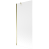 Mexen Next divisória de banho com 1 painel 80 x 150 cm, fosco, dourado - 895-080-000-00-30-50