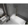 Mexen Next 1-wing bathtub screen 80 x 150 cm, frost, gold - 895-080-000-00-30-50