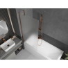 Mexen Next badwand vouwdeur 1-vleugelig 80 x 150 cm, mat, roségoud - 895-080-000-00-30-60
