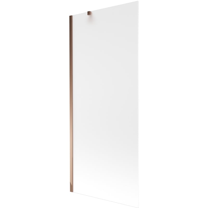 Mexen Next bathtub screen 1-panel 80 x 150 cm, frost, rose gold - 895-080-000-00-30-60