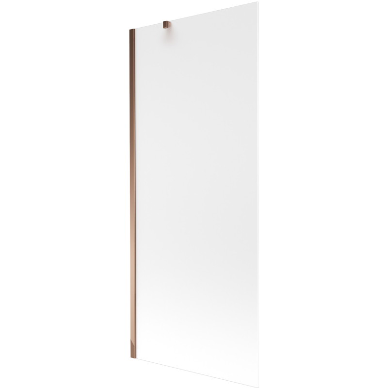 Mexen Next mampara para bañera de 1 hoja 80 x 150 cm, escarcha, oro rosa - 895-080-000-00-30-60