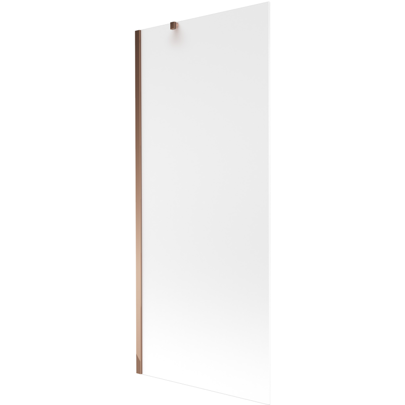 Mexen Next Wannenfaltwand 1-flügelig 80 x 150 cm, Mattglas, Roségold - 895-080-000-00-30-60