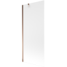 Mexen Next 1-panel bath screen 80 x 150 cm, frost, rose gold - 895-080-000-00-30-60