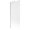 Mexen Next Wannenfaltwand 1-flügelig 80 x 150 cm, Mattglas, Roségold - 895-080-000-00-30-60