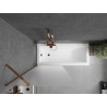 Mexen Next badwand vouwdeur 1-vleugelig 80 x 150 cm, mat, roségoud - 895-080-000-00-30-60