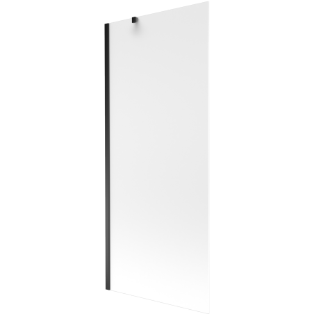 Mexen Next Wannenparavent 1-flügelig 80 x 150 cm, Mattglas, Schwarz - 895-080-000-00-30-70