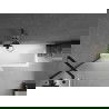 Mexen Next Wannenparavent 1-flügelig 80 x 150 cm, Mattglas, Schwarz - 895-080-000-00-30-70