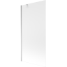 Mexen Next badwand scherm 1-vleugelig 90 x 150 cm, ijsglas, chroom - 895-090-000-00-30-01