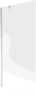 Mexen Next badscherm 1-delig 90 x 150 cm, matglas, chroom - 895-090-000-00-30-01