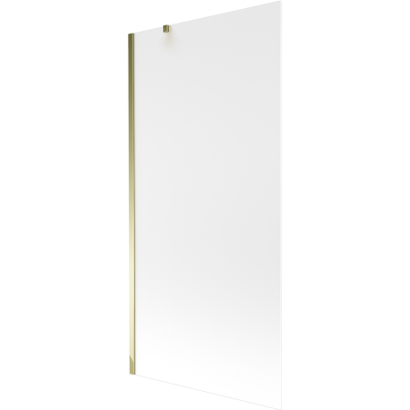 Mexen Next mampara de bañera de 1 panel 90 x 150 cm, escarcha, dorado - 895-090-000-00-30-50