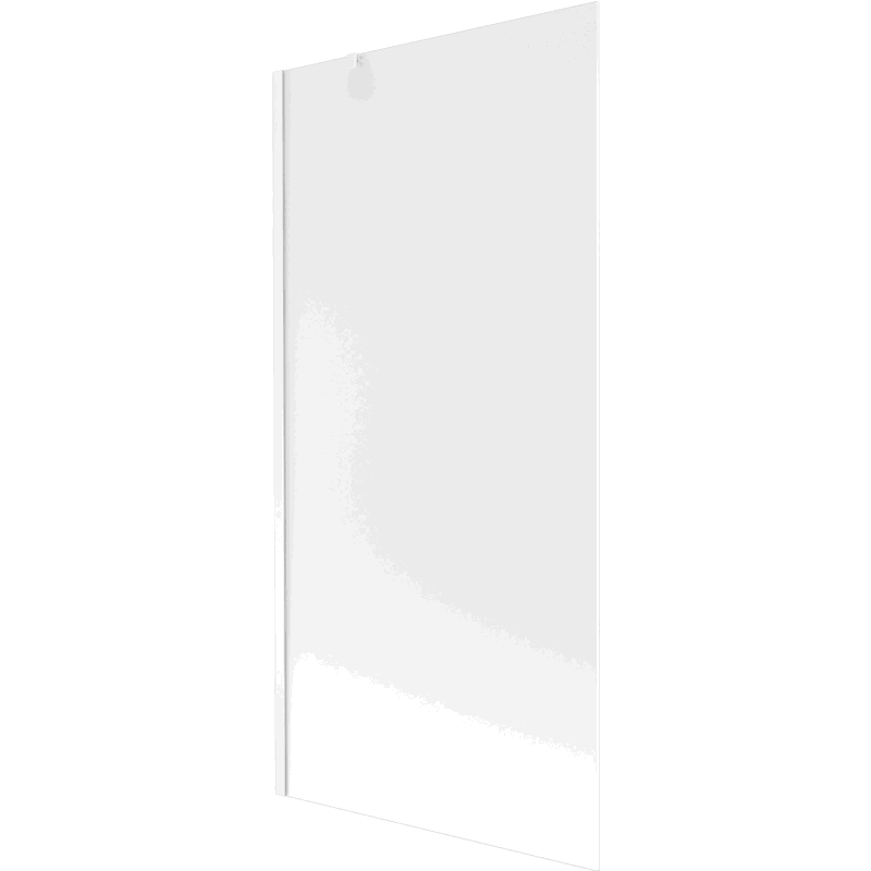Mexen Next Badewannenaufsatz 1-flügelig 90 x 150 cm, Mattglas, weiß - 895-090-000-00-30-20