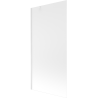 Mexen Next Badewannenaufsatz 1-flügelig 90 x 150 cm, Mattglas, weiß - 895-090-000-00-30-20