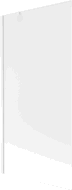 Mexen Next badwand scherm 1-delig 90 x 150 cm, matglas, wit - 895-090-000-00-30-20