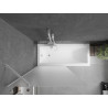 Mexen Next 1-panel bathtub screen 90 x 150 cm, frost, white - 895-090-000-00-30-20