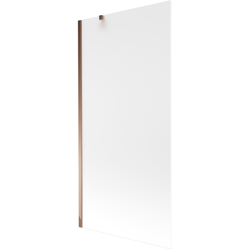 Mexen Next 1-panel bath screen 90 x 150 cm, frosted, rose gold - 895-090-000-00-30-60