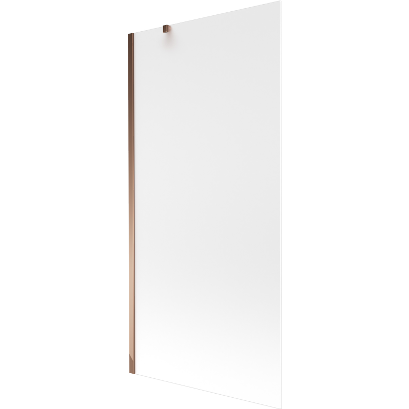 Mexen Next parede de duche de 1 painel 90 x 150 cm, vidro fosco, ouro rosa - 895-090-000-00-30-60
