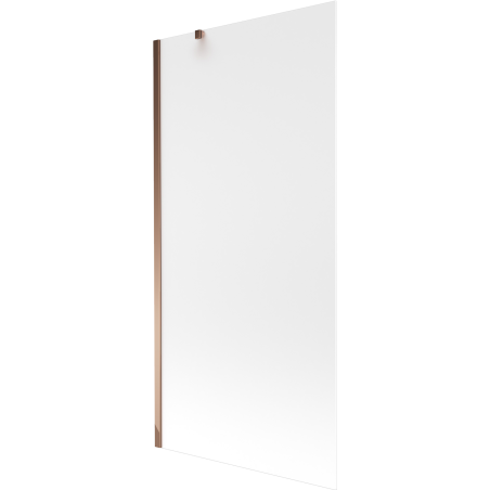 Mexen Next paratia per vasca da bagno a 1 anta 90 x 150 cm, ghiaccio, oro rosa - 895-090-000-00-30-60