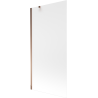 Mexen Next 1-delige badwandscherm 90 x 150 cm, matglas, roze goud - 895-090-000-00-30-60