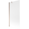 Mexen Next badwand-paravent 1-deurig 90 x 150 cm, ijsbloem, roze goud - 895-090-000-00-30-60