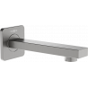 Mexen Cube wall-mounted bathtub spout, brushed gun gray - 79370-66