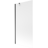 Mexen Next mampara de baño de 1 hoja 90 x 150 cm, escarchado, negro - 895-090-000-00-30-70