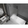 Mexen Next paratia da bagno 1-anta 90 x 150 cm, brina, nero - 895-090-000-00-30-70