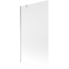 Mexen Next single-panel bath screen 100 x 150 cm, frosted, chrome - 895-100-000-00-30-01
