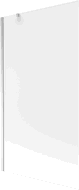 Mexen Next badwand paneel 1-delig 100 x 150 cm, ijs, chroom - 895-100-000-00-30-01