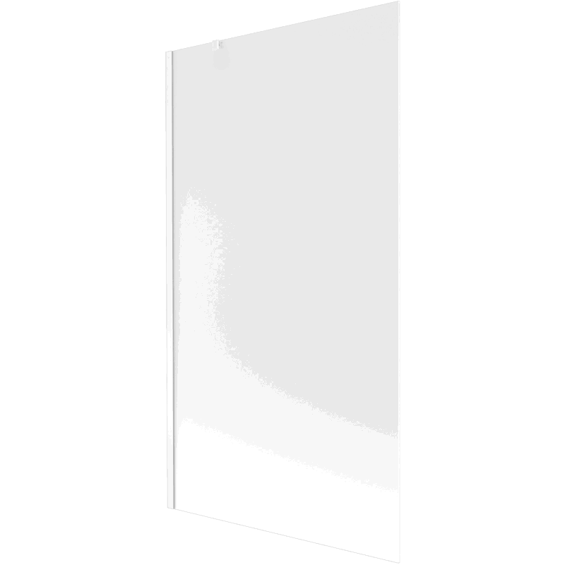 Mexen Next Badewannenabtrennung 1-flügelig 100 x 150 cm, gefrostet, weiß - 895-100-000-00-30-20