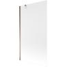 Mexen Next 1-panel bath screen 100 x 150 cm, frost, rose gold - 895-100-000-00-30-60