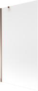 Mexen Next 1-wing bathtub screen 100 x 150 cm, frost, pink gold - 895-100-000-00-30-60