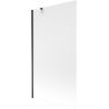 Mexen Next 1-panel bathtub screen 100 x 150 cm, frost, black - 895-100-000-00-30-70