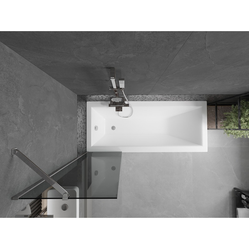 Mexen Next paroi de baignoire à 1 vantail 50 x 150 cm, graphite, chrome - 895-050-000-00-40-01
