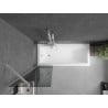 Mexen Next paroi de baignoire 1-volet 50 x 150 cm, graphite, blanc - 895-050-000-00-40-20
