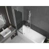 Mexen Next badwand ombouw 1-delig 50 x 150 cm, grafiet, wit - 895-050-000-00-40-20