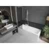Mexen Next badwand ombouw 1-delig 50 x 150 cm, grafiet, wit - 895-050-000-00-40-20