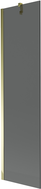 Mexen Next 1-osaline vannieesriie 50 x 150 cm, grafiit, kuldne - 895-050-000-00-40-50