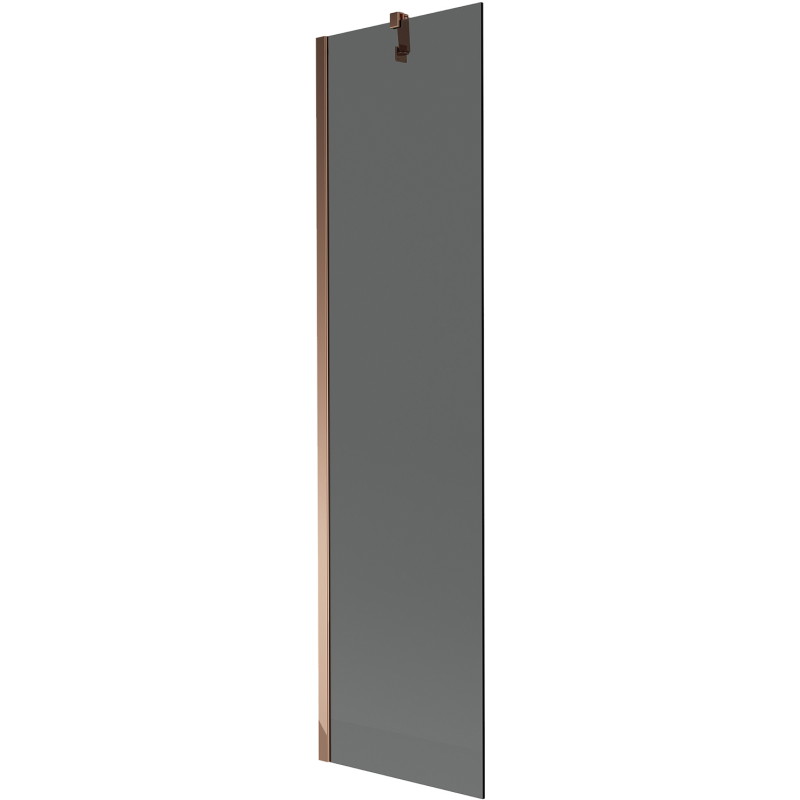 Mexen Next badwand scherm 1-vleugelig 50 x 150 cm, grafiet, roségoud - 895-050-000-00-40-60