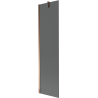 Mexen Next 1-delige badkuipscherm 50 x 150 cm, grafiet, roze goud - 895-050-000-00-40-60