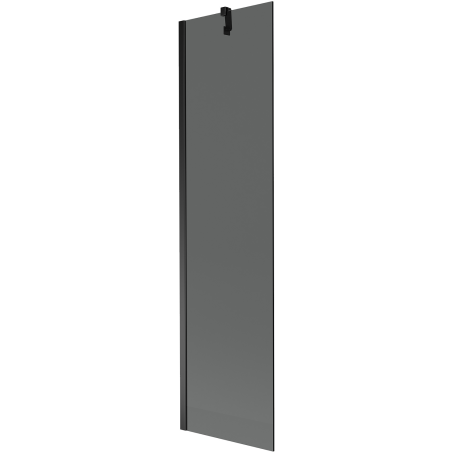 Mexen Next Badewannenaufsatz 1-flügelig 50 x 150 cm, Graphit, Schwarz - 895-050-000-00-40-70
