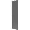 Mexen Next Badewannenwand 1-flügelig 50 x 150 cm, Graphit, Schwarz - 895-050-000-00-40-70